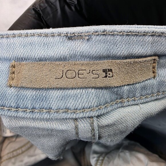 Joe's Jeans Skinny Crop Jeans Womens 28 Light Wash Stretch Denim Cynthia Raw Hem - Picture 9 of 12